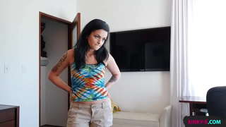 ˂� 함께 없는 종료에 나을 때까지 그녀에서 그녀의 발로 fuck 그 소리내어 보지 오르가즘-카일리의 폭