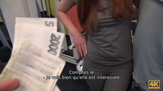 HUNT4K. पैसे के लिए, एक आदमी की अनुमति देता है एक अनुभवी शिकारी प्रेमिका बकवास करने के लिए