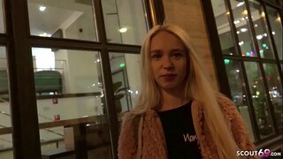 ALEMÁN SCOUT - Adolescente Arteya de dinero duro follando y chupando