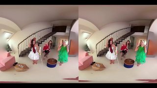 Fuck Tiga Panas Babes di Bebas Penuh Natal Pengalaman!